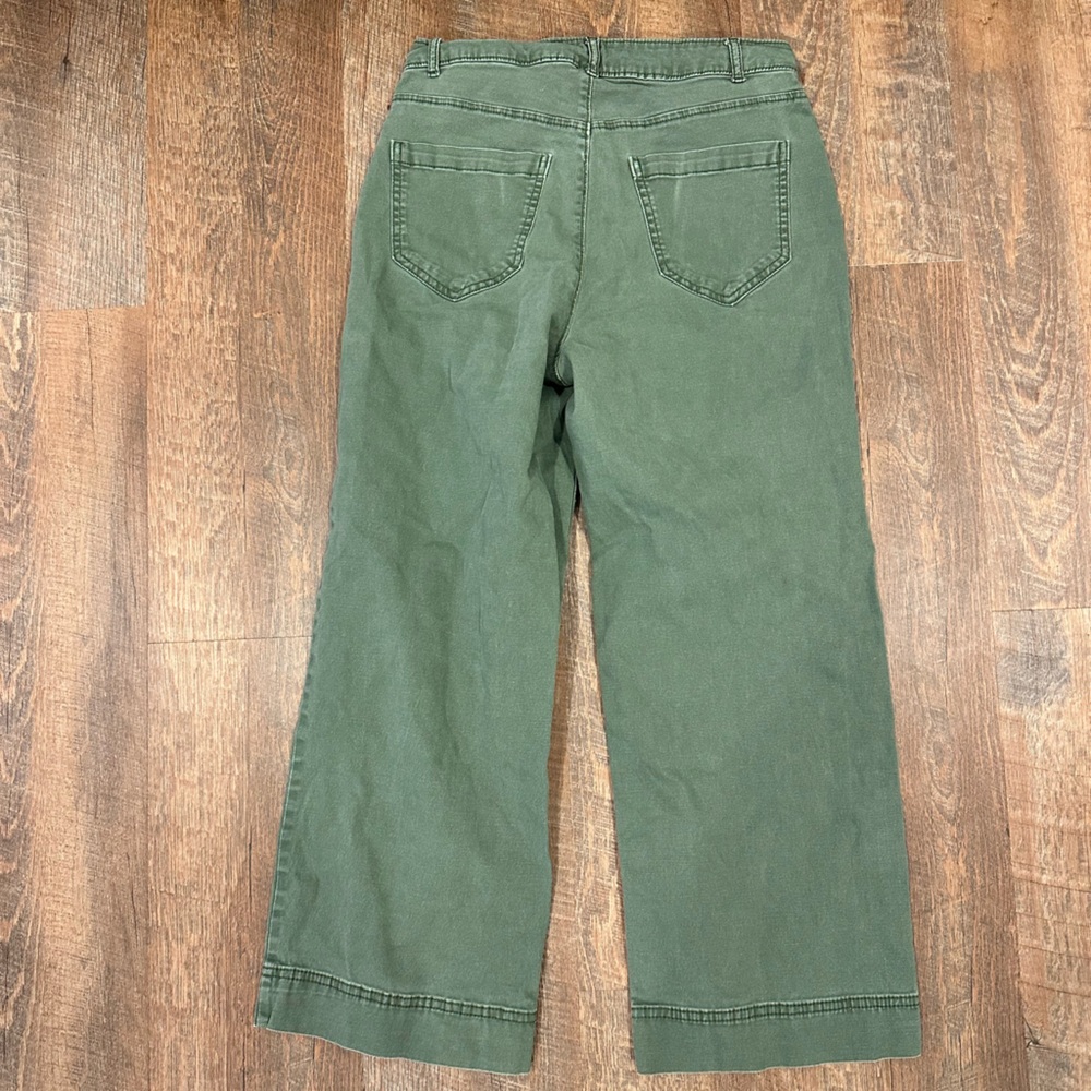 Old Navy Light Olive High-Rise Wide Leg Pants Label - Picture 3 of 4